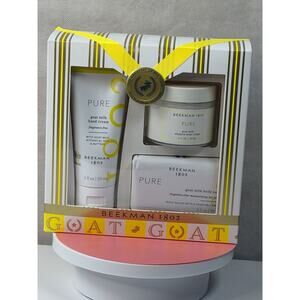 BEEKMAN 1802 PURE Fragrance Free TRIO KIT Goat Milk Gift Set